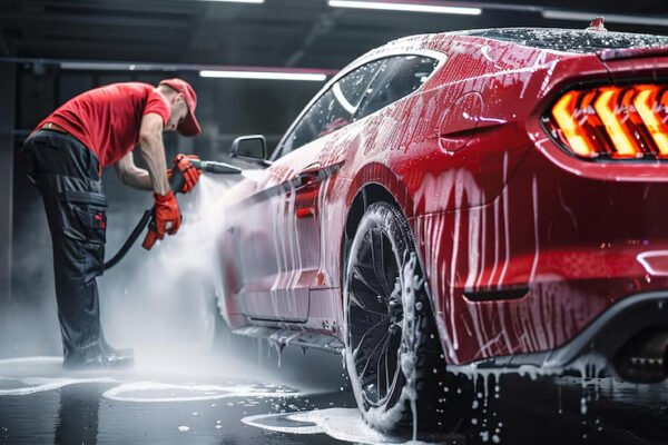 Combo Pack Gold - Daily Exterior Clean Service + one time (Tyre Trim + Vaccum Interier + Exterier UV Wax Coating Polish)